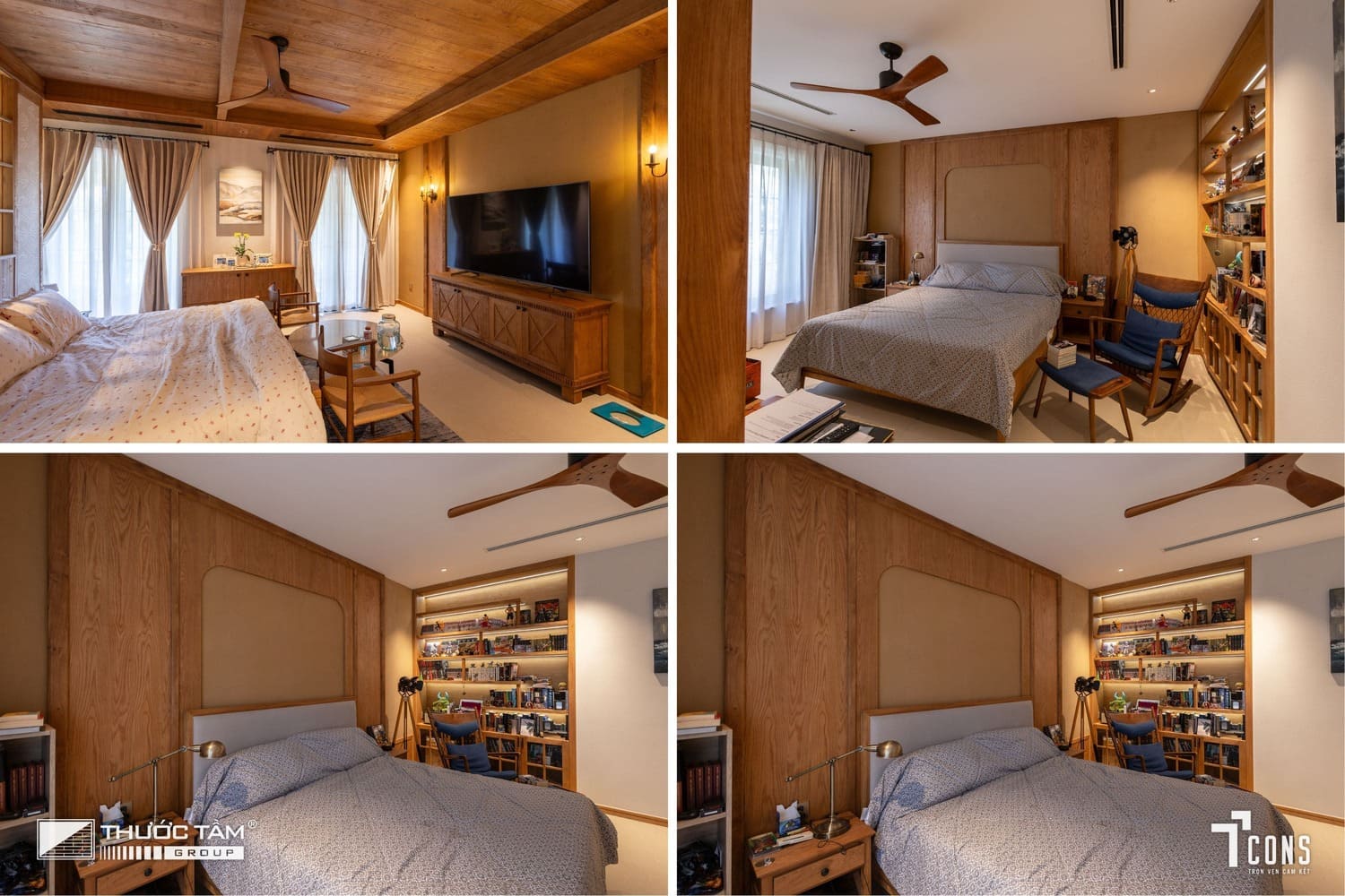 Thiết kế và thi công nội thất đồng bộ giữa kiến trúc, vật liệu và công năng.